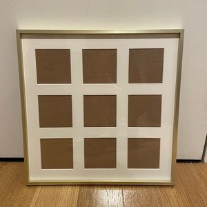 SET OF 2 SQUARE FRAMES - Gold